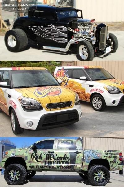 Different vehicle wraps