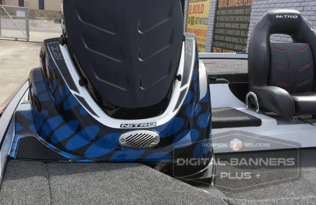 "Nitro Z21" wrap on boat